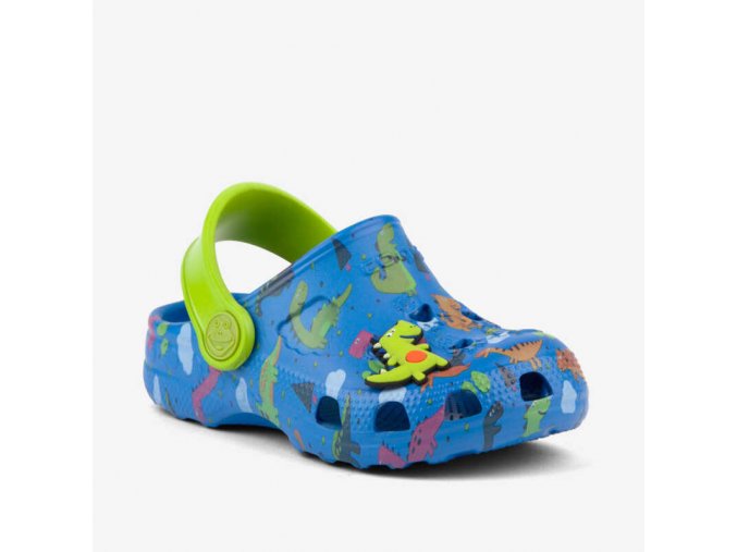 Sandály Coqui Little Frog Royal/lime Dino+Amulet (Velikost 20-21)