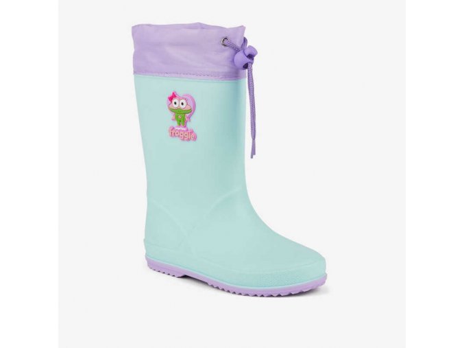 Holínky COQUI RAINY MINT/LILA HERO 8558 zateplené (Velikost 24)