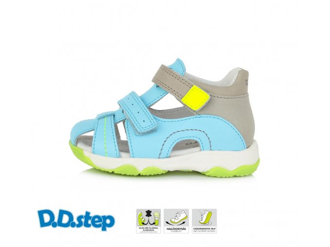 D.D.STEP dětské sandály G064-317E Sky Blue