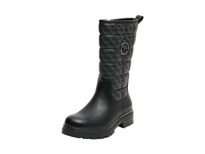 Vysoké kozačky TOM TAILOR - black (Velikost 42)