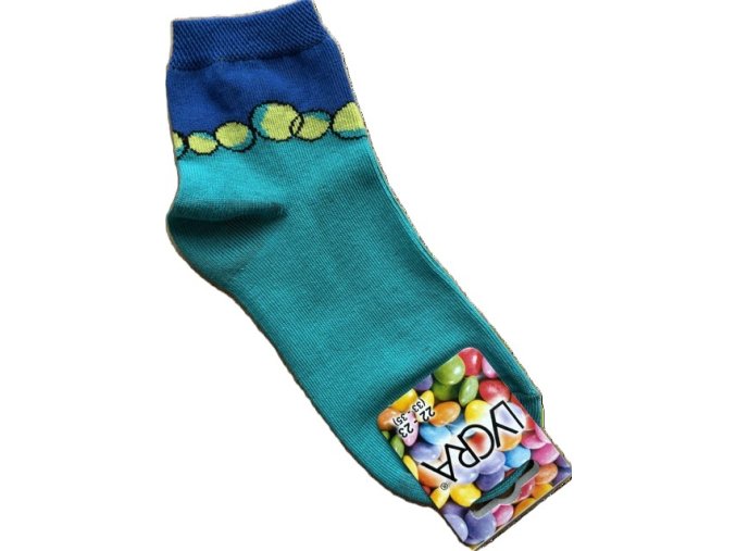 Dětské ponožky Novia 1503 bublinky petrolejové (Velikost 24-26)