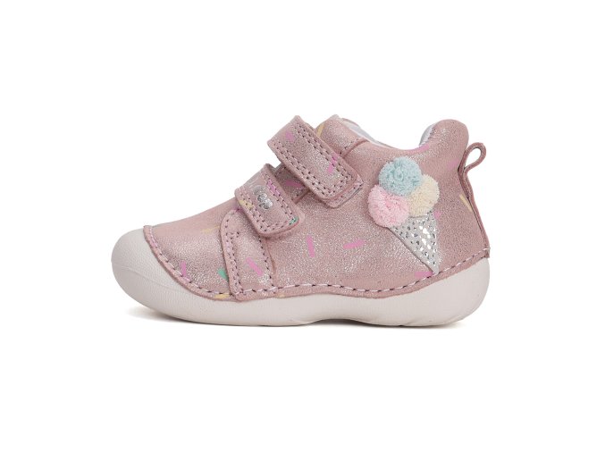 Celoroční obuv D.D.STEP S015-51219B Metallic Pink růžová zmrzlina (Velikost 20)
