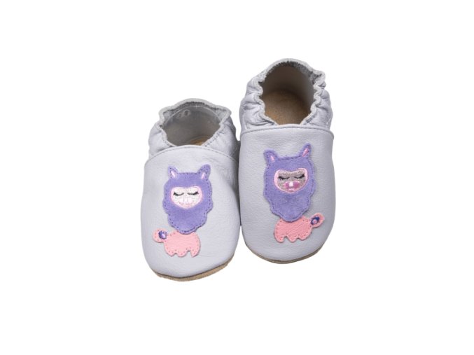 Capáčky baBice lama šedá BA-211 SOFT SOLE (Velikost 24-25)