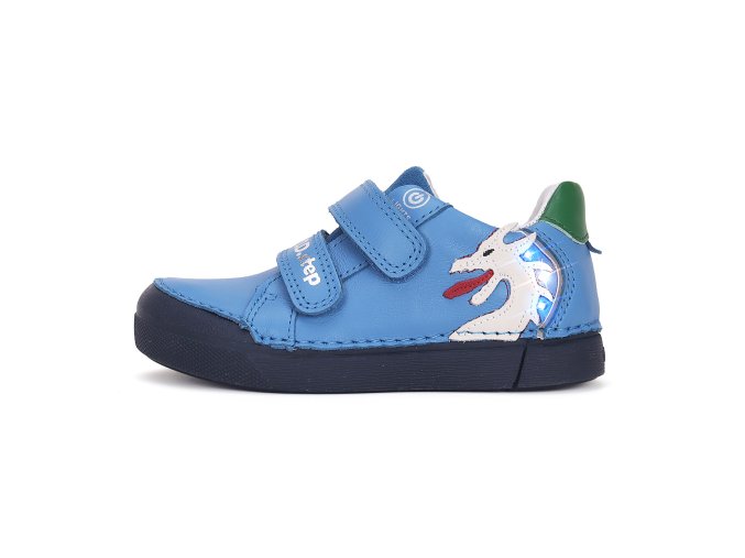 Celoroční obuv D.D.STEP S068-51124B Bermuda Blue blikací (Velikost 25)
