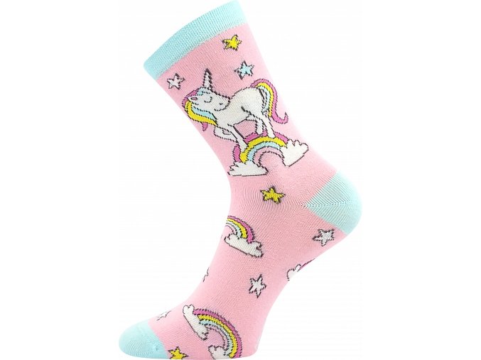 Dětské ponožky 057-21-43-XVI jednorožec (Velikost 20-24)