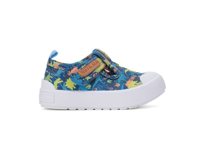 Plátěné tenisky D.D.step C096-51104A Bermuda Blue (Velikost 25)