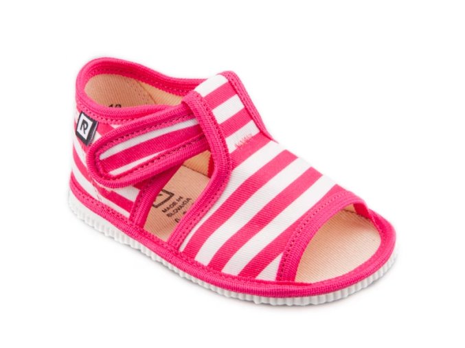 Domácí obuv RAK 100014-3 růžový proužek (Velikost 21)