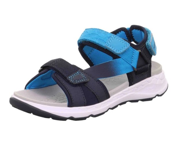 Chlapecké sandály Superfit Criss Cross 1-000580-8040 modré (Velikost 27)