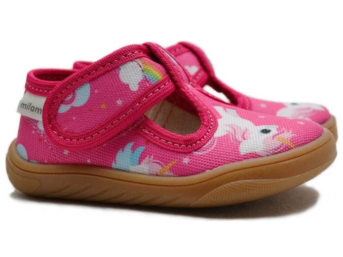 Barefoot bačkory Milami BF1 ZAA0502A Fuxia