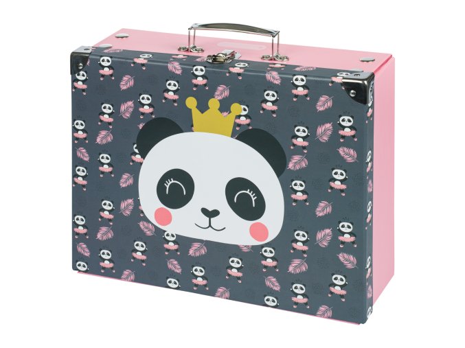 skladaci skolni kufrik panda s kovanim