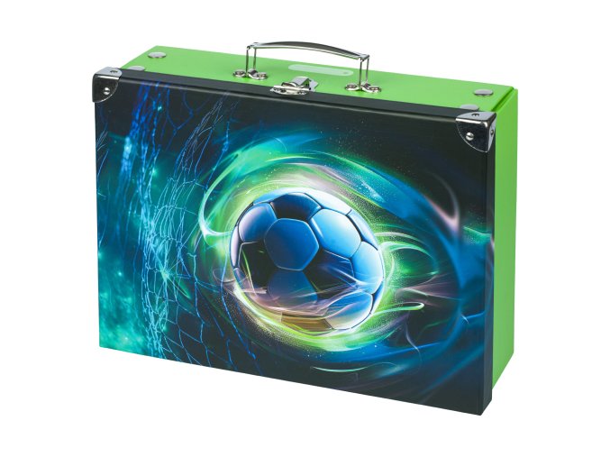 skladaci skolni kufrik fotbal mic s kovanim