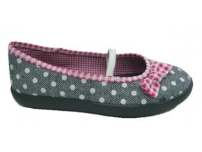 Domácí obuv 3F puntík 4LB-P/3 (Velikost 35)