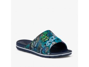 Pantofle COQUI Long Printed navy (Velikost 28-29)