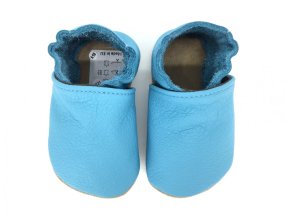 Capáčky baBice BA-121 baby blue - Soft sole (Velikost 18-19)