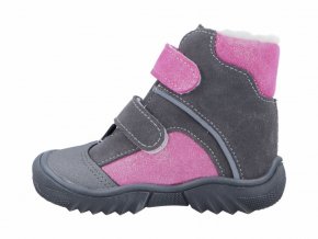 Zimní obuv Jonap 055 s šedorůžová devon (Velikost 20)