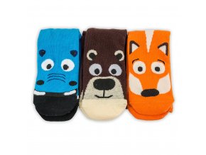Ponožky 3pack FUNNY zvířátka PD0139 (Velikost 23-26)