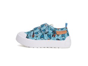 Plátěné tenisky D.D.step C096-51352 Sky Blue (Velikost 22)