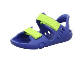 Barefoot sandály Superfit Splash 1-000991-8000 modrá/zelená (Velikost 25)