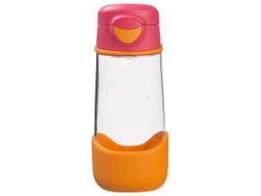 62596 sport lahev na piti 450 ml ruzova oranzova