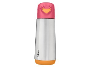 B.box Termoska na pití sport 500 ml - růžová/oranžová