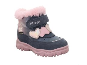 Zimní obuv Superfit Husky+ Blau/Rosa 1-006061-8000 s membránou Gore-Tex (Velikost 29)