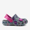 Dívčí sandály Coqui Little Frog Grey/Fuchsia Love + Amulet (Velikost 20-21)