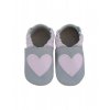 Capáčky baBice BA-144 lilac heart - SOFT SOLE (Velikost 16-17)