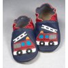 Capáčky baBice BA-044 fire truck navy - SOFT SOLE (Velikost 16-17)
