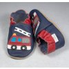 Capáčky baBice BA-044 fire truck navy - SOFT SOLE (Velikost 16-17)