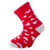 THERMO ponožky NOVIA 1526 srdíčka, červená (Velikost 27-29)