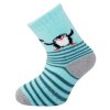 THERMO ponožky NOVIA 1526 tučňák, tyrkysová (Velikost 27-29)
