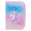 62161 62161 baagl skolni penal klasik dve chlopne rainbow unicorn