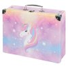 skladaci skolni kufrik rainbow unicorn s kovanim