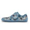 Barefoot bačkory Affenzahn Slipper Cotton Movy Shark (Velikost 32)