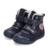 Dívčí zimní boty D.D.Step W050-42707E Royal Blue s LED světélky