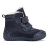Dívčí zimní boty D.D.Step W050-42707E Royal Blue s LED světélky