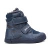 D.D.Step W068-52998A Royal Blue – zimní boty s led diodami a kožíškem (Velikost 30)