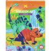 64513 4 scratch art dinosaurus