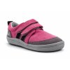 Dětské barefoot celoroční boty Beda REBECCA BF 0001/W/N/PR2 růžovo-šedé