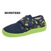 Barefoot dětské tenisky Beda BF 0001/TXS/1W MONSTERS