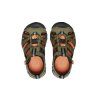 Dětské sandály Keen Seacamp II CNX Dark Olive/Gold Flame