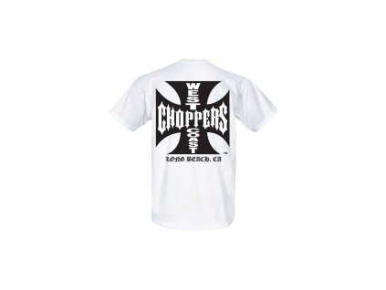 west coast choppers triko s kr rukavem wcc iron original cross white