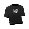 west coast choppers damske tricko wcc crop tee black