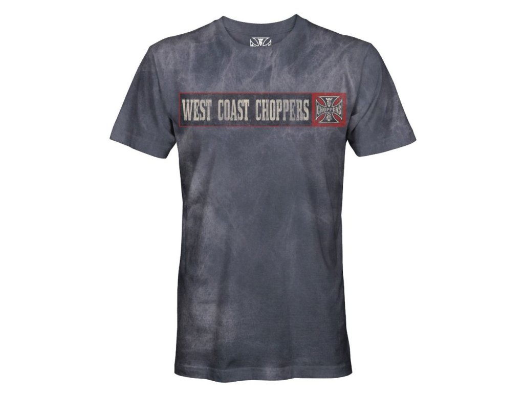 west coast choppers tricko wcc banner tee vintage navy 2