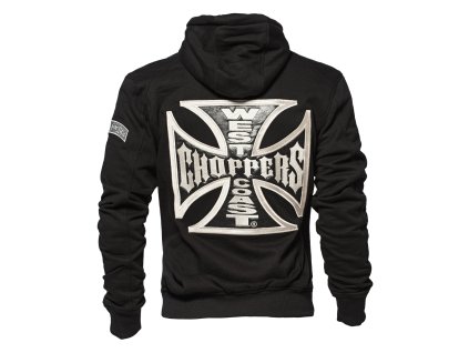 west coast choppers og classic panel zip hoody black 906085