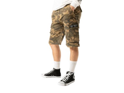 wcc cfl cargo shorts vintage woodland camo 236742