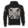 west coast choppers og classic panel zip hoody black 906085