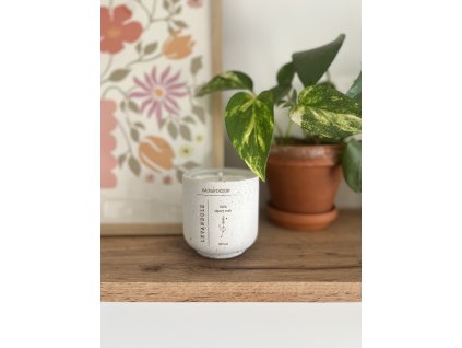 alt="sojová svíčka levandule v betonu"