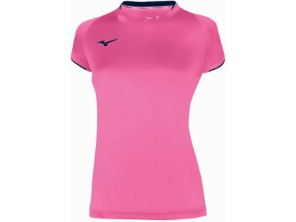 damske-tricko-mizuno-core-short-sleeve-tee-pink-fluo-navy