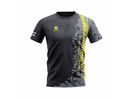 Unisex T-shirt Felet RN 3583 Black/Yellow
